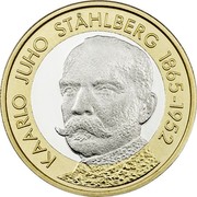 Finland 5 Euro First President Kaarlo Juho Stahlberg 2016 KAARLO JUHO STÅHLBERG 1865-1962 coin reverse Finland 5 Euro First President Kaarlo Juho Stahlberg 2016 KAARLO JUHO STÅHLBERG 1865-1962 coin reverse