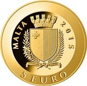 Malta 5 Euro Pope John Paul II - 10th Anniversary of the Death 2015 MALTA 2015 REPUBBLIKA TA' MALTA 5 EURO coin obverse Malta 5 Euro Pope John Paul II - 10th Anniversary of the Death 2015 MALTA 2015 REPUBBLIKA TA' MALTA 5 EURO coin obverse