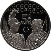 Malta 5 Euro Ten years of the euro in Malta 2018  5 EURO coin reverse Malta 5 Euro Ten years of the euro in Malta 2018  5 EURO coin reverse