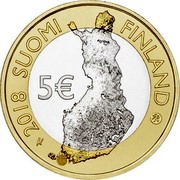 Finland 5€ Finnish Landscape - Archipelago Sea 2018 2018 SUOMI FINLAND 5€ coin obverse