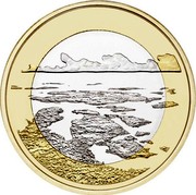 Finland 5€ Finnish Landscape - Archipelago Sea 2018 - coin reverse