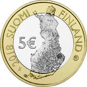 Finland 5€ (Koli National Park) 2018 SUOMI FINLAND 5€ coin obverse