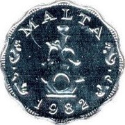Malta 5 Mils 10th Anniversary of Decimalization 1982 FM (U) KM# 56 MALTA 1982 coin obverse Malta 5 Mils 10th Anniversary of Decimalization 1982 FM (U) KM# 56 MALTA 1982 coin obverse
