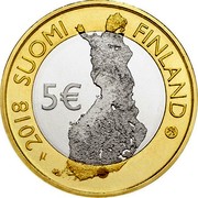 Finland 5€ Porvoo National Park 2018 2018 SUOMI FINLAND 5€ coin obverse