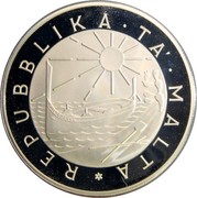 Malta 5 Pounds International Youth Conference - UNICEF 1981 Proof KM# 53 REPUBBLIKA ∙ TA' ∙ MALTA coin obverse Malta 5 Pounds International Youth Conference - UNICEF 1981 Proof KM# 53 REPUBBLIKA ∙ TA' ∙ MALTA coin obverse