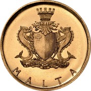 Malta 5 Pounds Torch 1972 KM# 15 MALTA coin obverse Malta 5 Pounds Torch 1972 KM# 15 MALTA coin obverse