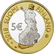 Finland 5€ Punkaharju (Savonlinna) 2018 2018 SUOMI FINLAND 5€ coin obverse