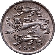 Estonia 5 Senti 1931 KM# 11 Reform Coinage 1931 coin obverse Estonia 5 Senti 1931 KM# 11 Reform Coinage 1931 coin obverse