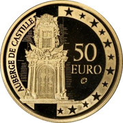 Malta 50 Euro Auberge de Castille 2008 Proof KM# 137 AUBERGE DE CASTILLE 50 EURO coin reverse Malta 50 Euro Auberge de Castille 2008 Proof KM# 137 AUBERGE DE CASTILLE 50 EURO coin reverse