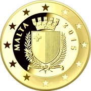 Malta 50 Euro The Bush-Gorbachev Malta Summit 2015 MALTA 2015 REPUBBLIKA TA' MALTA coin obverse Malta 50 Euro The Bush-Gorbachev Malta Summit 2015 MALTA 2015 REPUBBLIKA TA' MALTA coin obverse