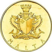Malta 50 Pounds Auberge de Castille 1973 KM# 23 MALTA coin obverse