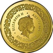 Australia 500 Dollars Australian Fabulous Four 2015 ELIZABETH II AUSTRALIA 500 DOLLARS IRB coin obverse Australia 500 Dollars Australian Fabulous Four 2015 ELIZABETH II AUSTRALIA 500 DOLLARS IRB coin obverse