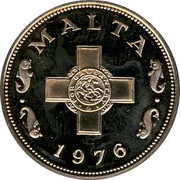 Malta Cent George Cross 1976 (M) KM# 8 MALTA 1972 coin obverse Malta Cent George Cross 1976 (M) KM# 8 MALTA 1972 coin obverse