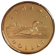 Canada Dollar Elizabeth's II Golden Jubilee Loon 2002 Proof KM# 467 CANADA DOLLAR RRC coin reverse Canada Dollar Elizabeth's II Golden Jubilee Loon 2002 Proof KM# 467 CANADA DOLLAR RRC coin reverse