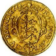 Estonia Ducat 1 Dukat - Carl XI 1666 KM# 20 MON : NOV : AVR CIV : REVAL : 1666 coin reverse Estonia Ducat 1 Dukat - Carl XI 1666 KM# 20 MON : NOV : AVR CIV : REVAL : 1666 coin reverse