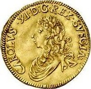 Estonia Ducat 1 Dukat - Carl XI 1671 KM# 38 CAROLVS ∙ D : G : REX ∙ SVECIA coin obverse Estonia Ducat 1 Dukat - Carl XI 1671 KM# 38 CAROLVS ∙ D : G : REX ∙ SVECIA coin obverse