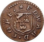UK Farthing Buckinghamshire - Aylesbury-E. Cope 1648-1672 * EDWARD ∙ COPE ∙ coin obverse UK Farthing Buckinghamshire - Aylesbury-E. Cope 1648-1672 * EDWARD ∙ COPE ∙ coin obverse