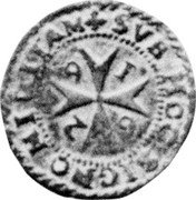 Malta Grano 1629 KM# 51 Standard Coinage 1629 HILITAM SVB HOCSICPO coin reverse Malta Grano 1629 KM# 51 Standard Coinage 1629 HILITAM SVB HOCSICPO coin reverse