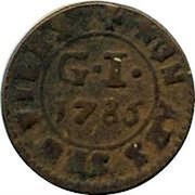 Malta Grano Emmanuel de Rohan 1785 KM# 298.4 NON AES SED FIDES 1776 G I coin reverse