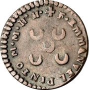 Malta Grano Manuel Pinto de Fonseca 1751 KM# 246 F EMMANVEL PINTO M M H H coin obverse Malta Grano Manuel Pinto de Fonseca 1751 KM# 246 F EMMANVEL PINTO M M H H coin obverse