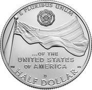 USA Half Dollar (American Legion 100th Anniversary) E PLURIBUS UNUM HALF DOLLAR . . .OF THE UNITED STATES OF AMERICA coin reverse USA Half Dollar (American Legion 100th Anniversary) E PLURIBUS UNUM HALF DOLLAR . . .OF THE UNITED STATES OF AMERICA coin reverse