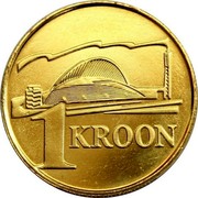 Estonia Kroon 130th anniversary Estonian Song Festivals 1999 KM# 36 1 KROON coin reverse Estonia Kroon 130th anniversary Estonian Song Festivals 1999 KM# 36 1 KROON coin reverse