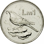 Malta Lira 2000 KM# 99 Reform Coinage LM 1 coin reverse Malta Lira 2000 KM# 99 Reform Coinage LM 1 coin reverse