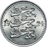 Estonia Mark 1924 KM# 1a Republic Coinage 19 24 coin obverse