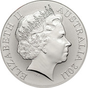 Australia One Dollar Princes Bridge Melbourne 2011 ELIZABETH II AUSTRALIA 2011 IRB coin obverse Australia One Dollar Princes Bridge Melbourne 2011 ELIZABETH II AUSTRALIA 2011 IRB coin obverse