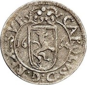 Estonia Ore Carl XI 1664 KM# 10.1 CAROLVS : D : G : REX : SVE 16 - 64 coin obverse Estonia Ore Carl XI 1664 KM# 10.1 CAROLVS : D : G : REX : SVE 16 - 64 coin obverse