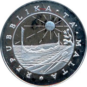 Malta Pound Departure of foreign forces 1979 FM (U) KM# 51 REPUBBLIKA . TA' . MALTA . coin obverse Malta Pound Departure of foreign forces 1979 FM (U) KM# 51 REPUBBLIKA . TA' . MALTA . coin obverse