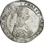 Estonia Riksdaler Christina 1652 GP KM# 8.2 CHRISTINA : D : G ∙ SVEC . GOTH . VAND . Q : REGINA coin obverse Estonia Riksdaler Christina 1652 GP KM# 8.2 CHRISTINA : D : G ∙ SVEC . GOTH . VAND . Q : REGINA coin obverse