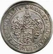 Estonia Riksdaler Riksdaler - Carl XI 1664 KM# 19 MONETA ∙ NOVA ∙ ARG : CIVITATIS : REVALIENS coin reverse Estonia Riksdaler Riksdaler - Carl XI 1664 KM# 19 MONETA ∙ NOVA ∙ ARG : CIVITATIS : REVALIENS coin reverse