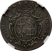 Malta Scudo Antonio Manoel de Vilhena 1723 KM# 180 M∙M∙HOS: ET S∙S∙HIER:1723 T 12 coin reverse Malta Scudo Antonio Manoel de Vilhena 1723 KM# 180 M∙M∙HOS: ET S∙S∙HIER:1723 T 12 coin reverse