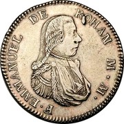 Malta Scudo Emmanuel de Rohan 1796 KM# 342 F∙EMMANUEL DE ROHAN M ∙ M ∙ coin obverse Malta Scudo Emmanuel de Rohan 1796 KM# 342 F∙EMMANUEL DE ROHAN M ∙ M ∙ coin obverse