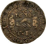 Malta Tari Jean-Paul Lascaris Castellar 1639 KM# 71 NON AES SED FIDEL 1639 T ∙ I coin reverse Malta Tari Jean-Paul Lascaris Castellar 1639 KM# 71 NON AES SED FIDEL 1639 T ∙ I coin reverse