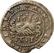 Malta Tari Alof de Wignacourt 1619 KM# 28 NON AES SED FIDES 1619 T I coin reverse