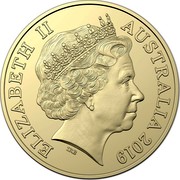 Australia Two Dollars 100 Years Repatriation 2019  ELIZABETH II AUSTRALIA 2019 IRB coin obverse Australia Two Dollars 100 Years Repatriation 2019  ELIZABETH II AUSTRALIA 2019 IRB coin obverse