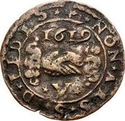 Malta V Grani Alof de Wignacourt 1619 KM# 26 NON AES SED FIDES 1619 coin reverse Malta V Grani Alof de Wignacourt 1619 KM# 26 NON AES SED FIDES 1619 coin reverse