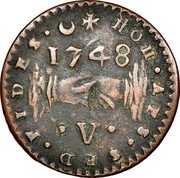 Malta V Grani (Cinquina) Emmanuel Pinto 1748 KM# 241 HOH AFS SED FIDES 1748 V coin reverse Malta V Grani (Cinquina) Emmanuel Pinto 1748 KM# 241 HOH AFS SED FIDES 1748 V coin reverse