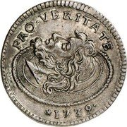 Malta VI Tari Malta 6 tari 1739 KM# 208 PRO VERITATE 1739 coin reverse Malta VI Tari Malta 6 tari 1739 KM# 208 PRO VERITATE 1739 coin reverse