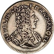Malta VI Tari Antonio Manoel de Vilhena 1723 KM# 179 DEVILHENA F∙D∙AN∙MANOEL coin obverse Malta VI Tari Antonio Manoel de Vilhena 1723 KM# 179 DEVILHENA F∙D∙AN∙MANOEL coin obverse