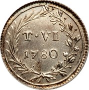 Malta VI Tari Emmanuel de Rohan 1780 KM# 303.1 T∙VI 1780 coin reverse Malta VI Tari Emmanuel de Rohan 1780 KM# 303.1 T∙VI 1780 coin reverse