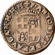 Malta X Grani Antoine de Paule 1629 KM# 53 F∙ANTONTVS DEPAVCA∙M∙M∙H∙H coin obverse Malta X Grani Antoine de Paule 1629 KM# 53 F∙ANTONTVS DEPAVCA∙M∙M∙H∙H coin obverse