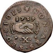 Malta X Grani (Carlino) Ramon Despuig 1739 KM# 207 NON AES SED FIDES X 1739 coin reverse Malta X Grani (Carlino) Ramon Despuig 1739 KM# 207 NON AES SED FIDES X 1739 coin reverse