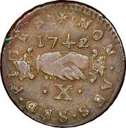 Malta 10 Grani (Carlino) Emmanuel Pinto 1742 KM# 230 NON AES SED FIDES 1742 X coin reverse Malta 10 Grani (Carlino) Emmanuel Pinto 1742 KM# 230 NON AES SED FIDES 1742 X coin reverse