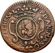 Malta X Grani Antonio Manoel de Vilhena 1734 KM# 200 F D AN MANOEL DE VILHENA coin obverse Malta X Grani Antonio Manoel de Vilhena 1734 KM# 200 F D AN MANOEL DE VILHENA coin obverse