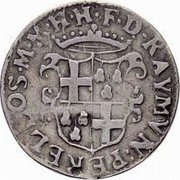 Malta 10 Grani Ramon Perellos y Roccaful (1701-1720) KM# 131 F D RAYMVN PERELLOS M M H H coin obverse