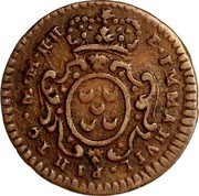 Malta X Grani Emmanuel Pinto 1755 KM# 242 E∙EMMANUEL PINTO M∙M∙ H∙H coin obverse Malta X Grani Emmanuel Pinto 1755 KM# 242 E∙EMMANUEL PINTO M∙M∙ H∙H coin obverse