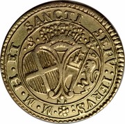 Malta X Scudi Francisco Ximenez 1773 KM# 288 ∙M∙M∙H∙ ET SANCTI SEPV:IERVS:* ∙S∙ ∙X∙ coin reverse